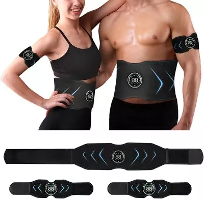 ABS Electric Muscle Stimulate Machine Abdominal Trainer Fitness Workout Belt • £24.99