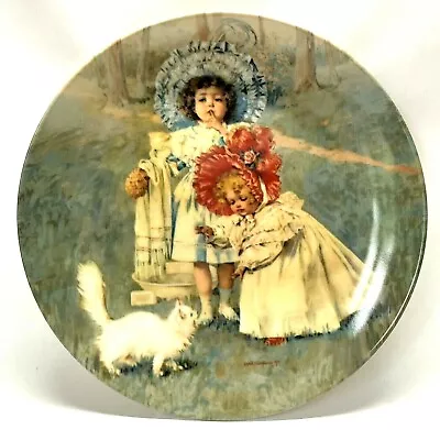 Vintage Maud Humphrey Collector's Plate  A Surprise For Kitty  Hoyle Products  • $28.97