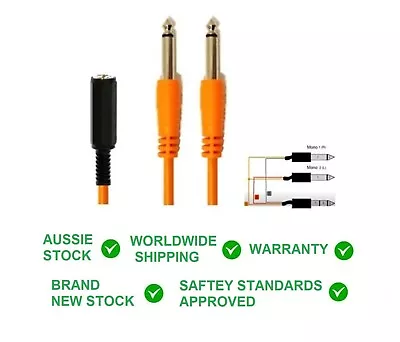 $35.54 • Buy SHOCK ELECTRONIX Splitter 1-2 Roland V-Drum Drum Pad/Cymbal Trigger Cable Vdrums