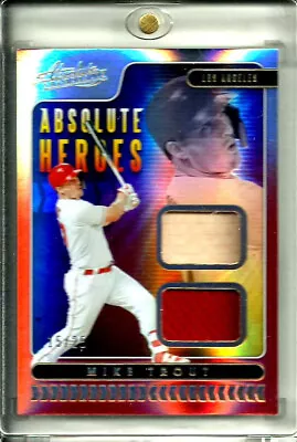 Mike Trout 2020 Absolute Absolute Heroes Dual Materials # AHM-MT Bat &Jersey /25 • $99.95