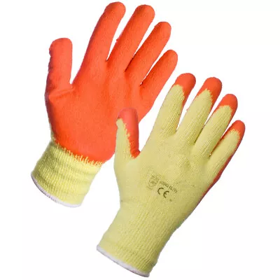 Builders Work Gloves Nylon Safety Pu Grip Anti Cut Level 5 Mechanic Garden 1-120 • £10.99