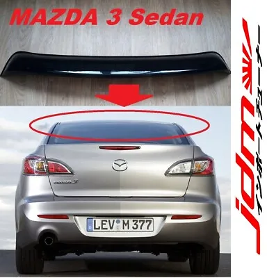 For Mazda 3 Roof Spoiler Rear Window Wing Deflector Visor 2009-2013 Sedan 4-d • $175