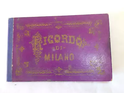 Small Tourist Photo Album Late 19th Early 20th Century Milan Souvenir • $24.84