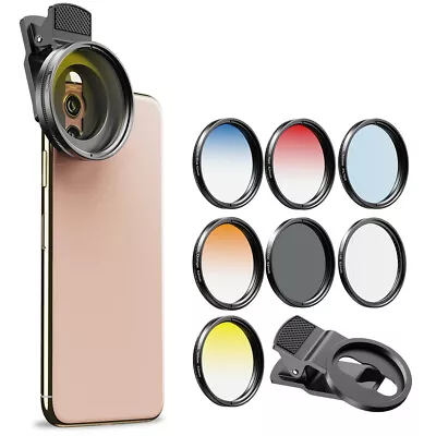 Apexel Cpl Filter Iphone Filter Kits Cameras Phone Filter Lens 52 Mm  ND32 • $39.99