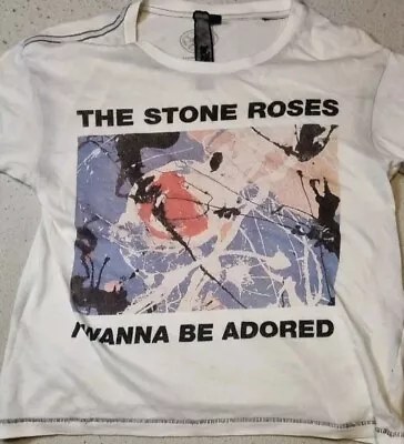 The Stone Roses - I Wanna Be Adored T-Shirt - Size 8 - AndFinally  • £8.99