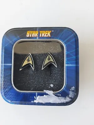 £19.99 • Buy Star Trek Federation Starfleet Cufflinks Insignia Sealed 