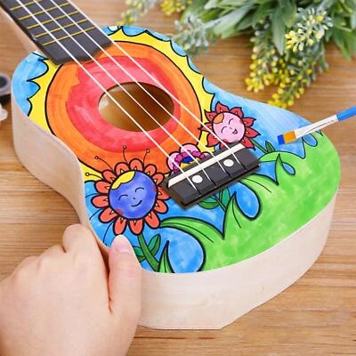 $30.86 • Buy 21  Ukulele DIY Kit Parents Child Campaign Unfinished Handmade Assembly Toys