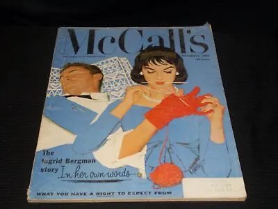 1958 November Mccall's Magazine - Nice Fashion Front Cover - E 5925 • $35