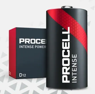 Duracell Procell Intense Industrial Grade D Size  Alkaline Battery Pack Of 12 • $45.99