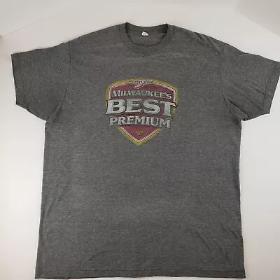 Milwaukee's Best Premium Shirt Miller Gray Mens Size XL Beer Vintage • $15