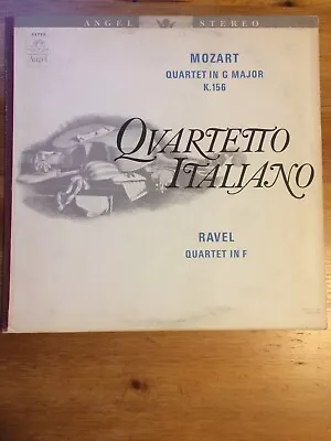 Quartetto Italiano - LP Mozart Quartet In G Major K.156 Ravel Quartet In F Angel • $19.99