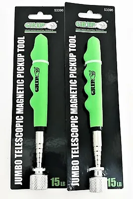 2pcs GRIP 15LB JUMBO TELESCOPING MAGNETIC PICK-UP MAGNET TOOL 30  #53396 • $15.99