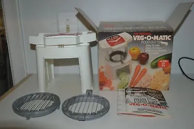 Vintage Veg-o-matic Food Cutter W/ Box & Paperwork Complete Works • $28.69