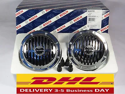 Bosch Horns Pair Grille Chrome Vintage Style Fits Porsche 356 And German Cars  • $129.99