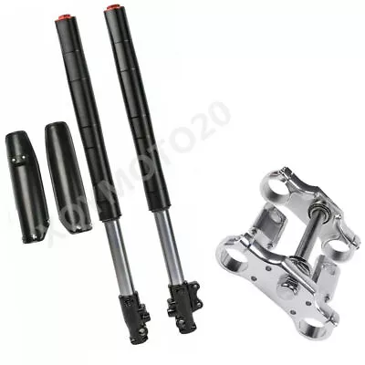 700mm Front Forks Triple Clamp For CRF 50 110cc 125cc 140cc Atomik PIT Dirt Bike • $198.85