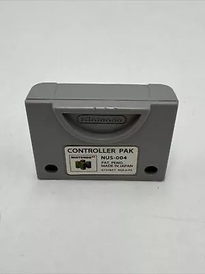 N64 Controller Pak NUS-004 OEM Official Nintendo 64 Memory Card - Tested & Works • $12.93