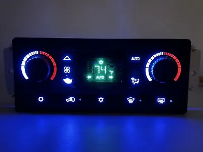 03-06 Silverado Sierra Auto Heater Digital Climate Control BLUE Cube LED Rebuilt • $159.99