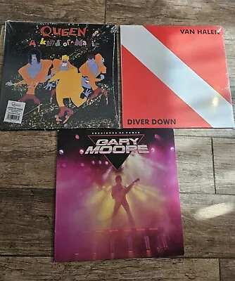 Van Halen Queen Gary Moore 3 Vinyl Lot • $30