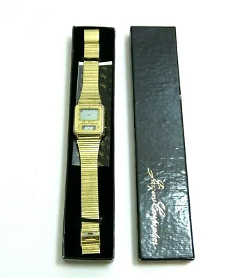 Jacques Carpentier Quartz Lcd Mens Watch With Original Case ~ Vintage • $9.09