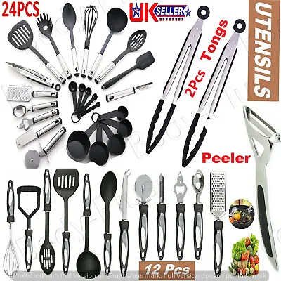 £2.46 • Buy Cooking Utensils Set Kitchen Baking Spoon Spatula Bbq Serving Peeler Tongs Food