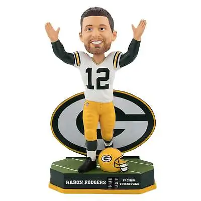 Aaron Rodgers Green Bay Packers Passing Touchdown Tracker Bobblehead NFL • $99.99