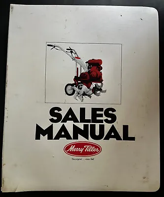 Sales Manual Notebook - Merry Tiller Walk-Behind Tiller Tractor 1973 • $35