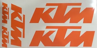 KTM Sticker Decal Orange - 3 Sizes. 5 Decals In Total (No Background). • $9.95