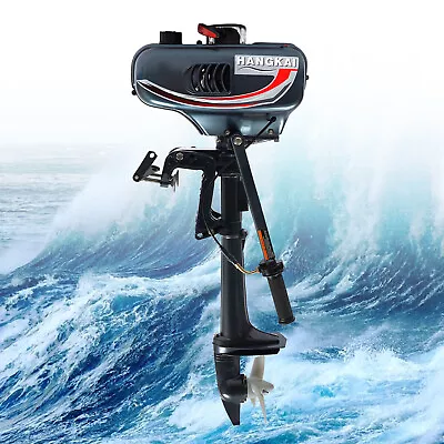 2 Stroke 3.5HP Outboard Engine Inflatable Boat Motor Water Cooling CDI System AU • $400