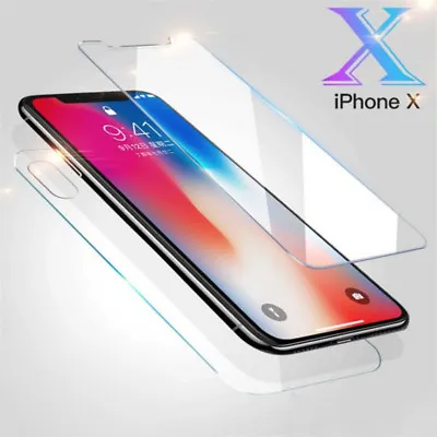 $6.99 • Buy 9H High Quality Tempered Glass Clear Screen Protector For IPhone Xs Max XR X
