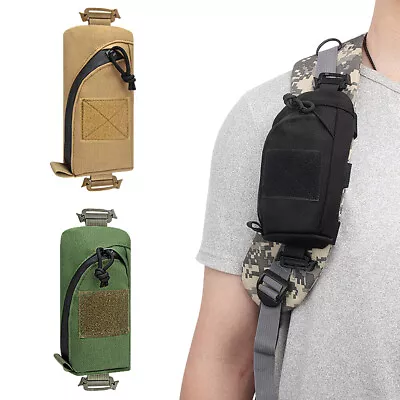 Tactical Molle Pouch Backpack Shoulder Strap Bag Accessory Pouch Phone Holder US • $7.99