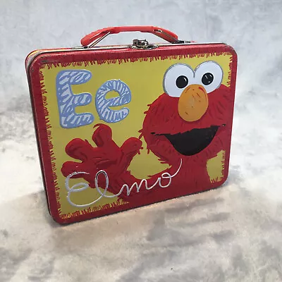 The TIN BOX COMPANY Sesame Street ELMO'S WORLD Tin Metal Lunch Box 2010 • $8.99