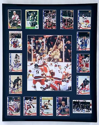 1980 Miracle On Ice USA Hockey Team Signed Framed 16x20 Photo Display G • $699.99