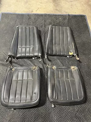 1968-1969 Corvette C3 Front Seat Pair Black W/Tracks Left & Right OEM #3212E • $599.99