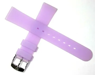 Violet Silicon Watch Strap Smooth Comfortable Anti Allergy Wipe Clean Zrc France • $17.26