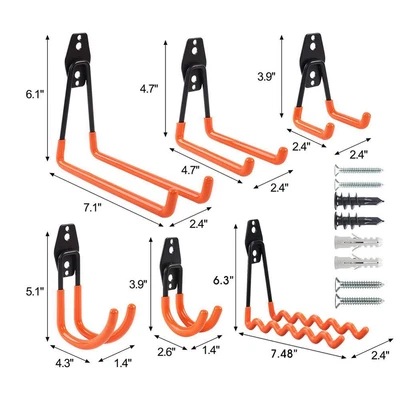 $45.59 • Buy Bike Hanger Bicycle Wall Hook Mount Holder Garage Vertical Rack Indoor Storage