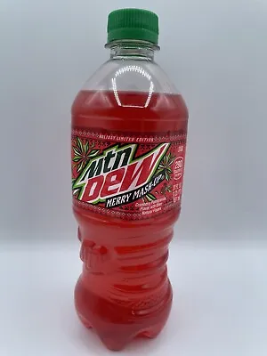 Mountain Dew Merry Mash Up Full 20 Oz Bottle Unopened Holiday Flavor 🎄 RARE • $30