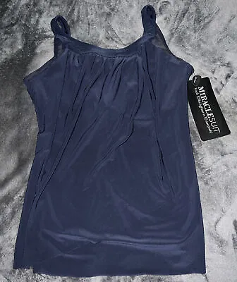 SIZE 12DD Miraclesuit Illusionists Ursula Underwire Tankini Top Womens Swimwear • $93