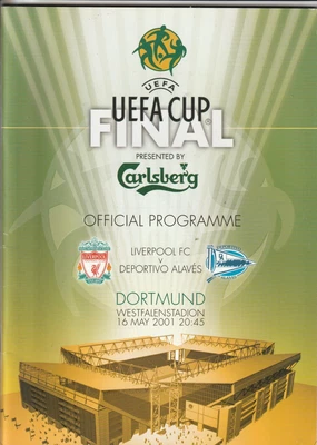 £3.99 • Buy 16/05/2001 Liverpool V Deportivo Alaves UEFA Cup Final Programme
