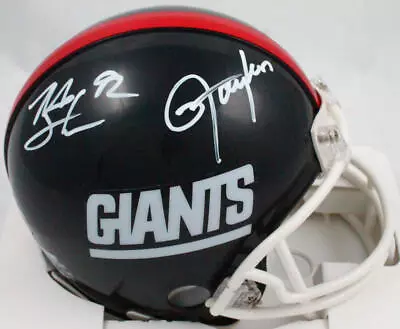 Strahan/Taylor Autographed NY Giants 81-99 TB Mini Helmet-Beckett W Hologram • $219