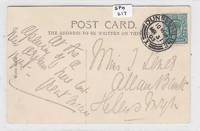 Fife DUNFERMLINE Double Ring With No 1  In Arcs  1903 Postmark /  The Palace • £8