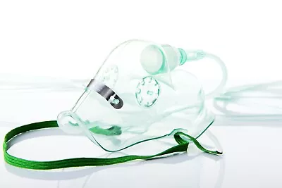 Oxygen Mask Adult (medium)  5 (Five) Mask Set MEDADV Premium. • $12.30