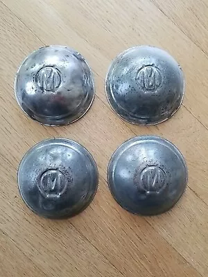 Vintage Murray  M  Pedal Car Metal Wheel Cover Hub Cap Set (3 3/8 ) USA 1950s  • $15