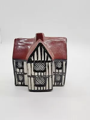 Vtg Mudlen End Studios Pottery Thatched Merchant's Mini Ceramic House Suffolk  • $24.90