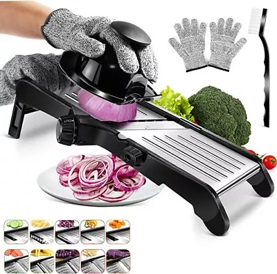 £14.99 • Buy Mandoline Slicer Adjustable  Professional Vegetable Slicer Food Prep Kitchen