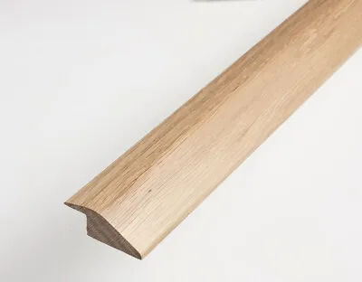 7mm Lacquered Solid Oak Ramp For Wood Floors Trim Door Threshold Bar Reducer UK • £69.97