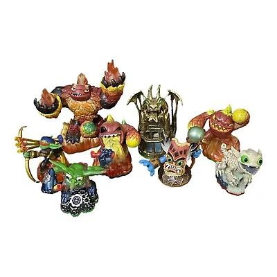 8 Activision Skylander Figures Lot Funny Bone Dragon Peak Eruptor Lava Barf • $19.94