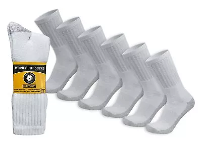 Men's Heavy Duty Steel Toe Work Crew Socks (US Shoe Size 9-12) • $44.99