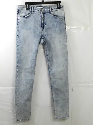 H&M Acid Wash Skinny Denim Jeans Womens Size 10 • $16.99