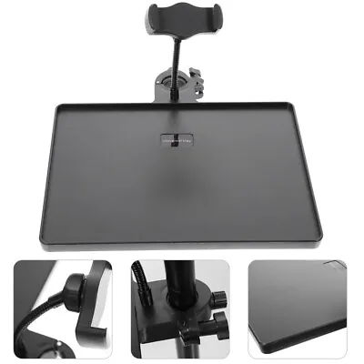 Table Mic Stand Tray Phone Holder Adjustable Microphone Stand Tray Live • £16.65