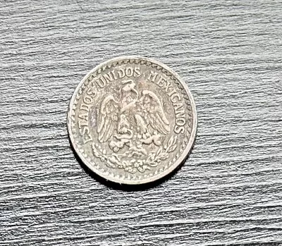 1919 10 Centavos Mexico Silver .800 Coin Old World Money Mexican  • $9.99